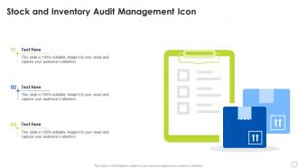 Stock And Inventory Audit Management Icon