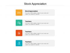 Stock appreciation ppt powerpoint presentation guide cpb