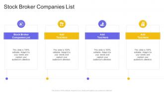 Stock Broker Companies List In Powerpoint And Google Slides Cpb