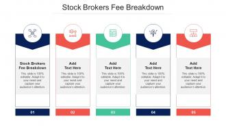 Stock Brokers Fee Breakdown Ppt Powerpoint Presentation Infographic Template Cpb