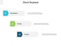 Stock buyback ppt powerpoint presentation ideas visuals cpb