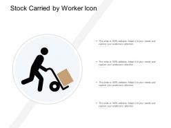 Stock Carried By Worker Icon