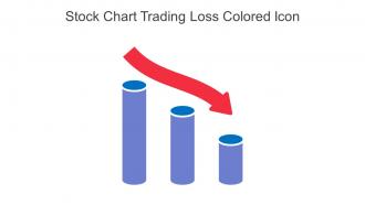 Stock Chart Trading Loss Colored Icon In Powerpoint Pptx Png And Editable Eps Format