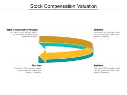 Stock compensation valuation ppt powerpoint presentation layouts templates cpb