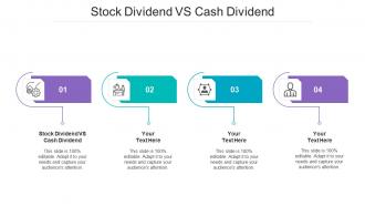 Stock dividend vs cash dividend ppt powerpoint presentation pictures influencers cpb