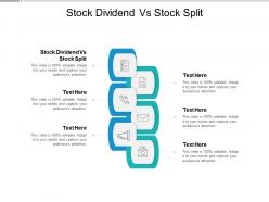Stock dividend vs stock split ppt powerpoint presentation model elements cpb