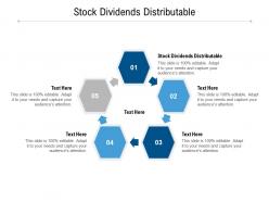 Stock dividends distributable ppt powerpoint presentation infographic template slideshow cpb