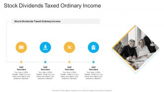 Stock Dividends Taxed Ordinary Income In Powerpoint And Google Slides Cpb
