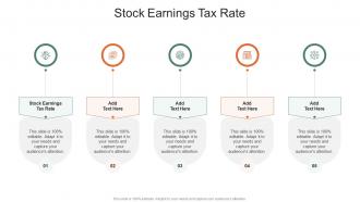 Stock Earnings Tax Rate In Powerpoint And Google Slides Cpb
