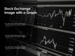 Stock exchange image with a graph