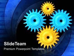 Stock gear powerpoint templates business gears wheels diagram ppt presentation
