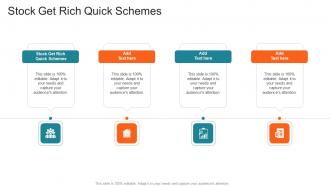 Stock Get Rich Quick Schemes In Powerpoint And Google Slides Cpb