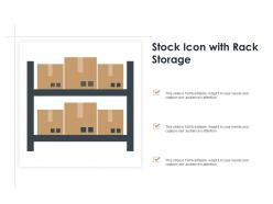 Stock icon with rack storage