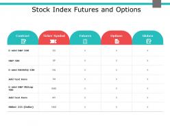 Stock index futures and options globex ppt powerpoint presentation outline show