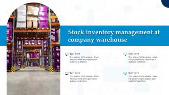 Stock Inventory Management At Company Warehouse