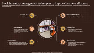 Stock Inventory Management Techniques To Improve Business Efficiency