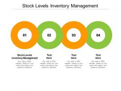 Stock levels inventory management ppt powerpoint presentation slides cpb