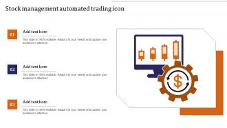 Stock Management Automated Trading Icon
