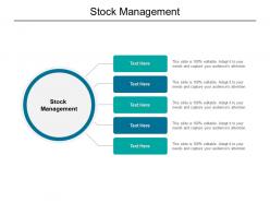 Stock management ppt powerpoint presentation layouts icons cpb