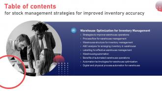 Stock Management Strategies For Improved Inventory Accuracy For Table Of Contents