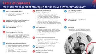 Stock Management Strategies For Improved Inventory Accuracy Powerpoint Presentation Slides Interactive Attractive