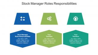 Stock manager roles responsibilities ppt powerpoint presentation designs cpb