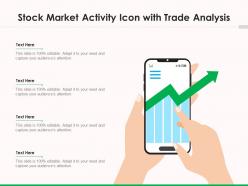 Stock Market Activity Icon With Trade Analysis