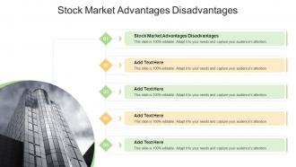 Stock Market Advantages Disadvantages In Powerpoint And Google Slides Cpb