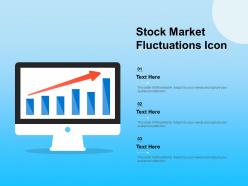 Stock market fluctuations icon