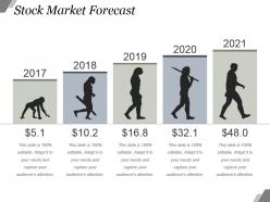 Stock market forecast powerpoint slide information