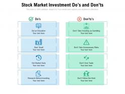 Stock Market Investment Dos And Donts