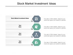 Stock market investment ideas ppt powerpoint presentation summary ideas cpb