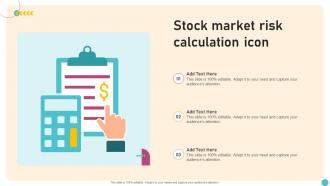 Stock Market Risk Calculation Icon
