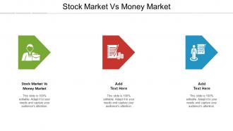 Stock Market Vs Money Market Ppt Powerpoint Presentation Inspiration Tutorials Cpb