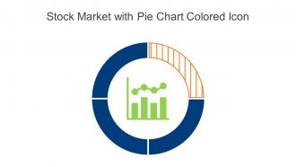 Stock Market With Pie Chart Colored Icon In Powerpoint Pptx Png And Editable Eps Format