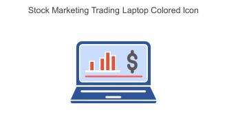 Stock Marketing Trading Laptop Colored Icon In Powerpoint Pptx Png And Editable Eps Format