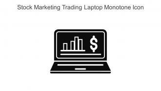 Stock Marketing Trading Laptop Monotone Icon In Powerpoint Pptx Png And Editable Eps Format