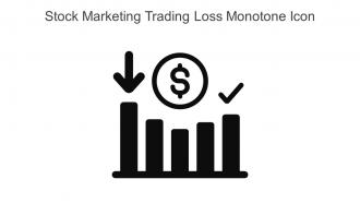 Stock Marketing Trading Loss Monotone Icon In Powerpoint Pptx Png And Editable Eps Format