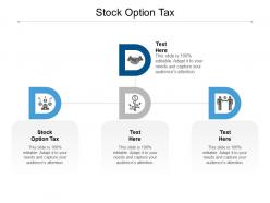 Stock option tax ppt powerpoint presentation pictures example file cpb