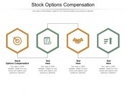 Stock options compensation ppt powerpoint presentation portfolio picture cpb
