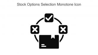 Stock Options Selection Monotone Icon In Powerpoint Pptx Png And Editable Eps Format
