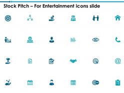 Stock pitch for entertainment icons slide target l759 ppt powerpoint
