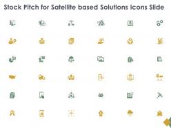 Stock pitch for satellite based solutions icons slide gear l897 ppt model