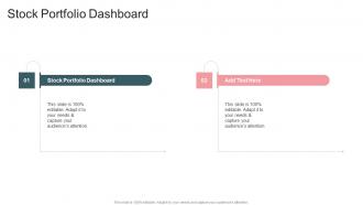 Stock Portfolio Dashboard In Powerpoint And Google Slides Cpb