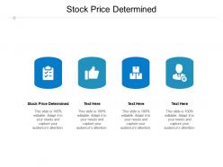 Stock price determined ppt powerpoint presentation styles infographics cpb