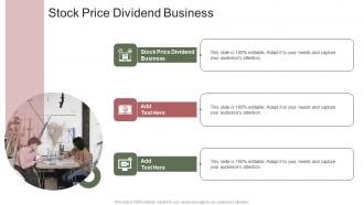 Stock Price Dividend Business In Powerpoint And Google Slides Cpb