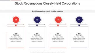Stock Redemptions Closely Held Corporations In Powerpoint And Google Slides Cpb