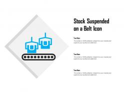 Stock suspended on a belt icon
