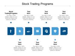 Stock trading programs ppt powerpoint presentation pictures background image cpb