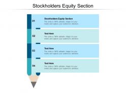 Stockholders equity section ppt powerpoint presentation summary smartart cpb